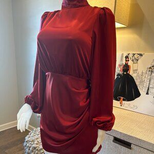 Lavender Brown Kinslee Dress in Crimson